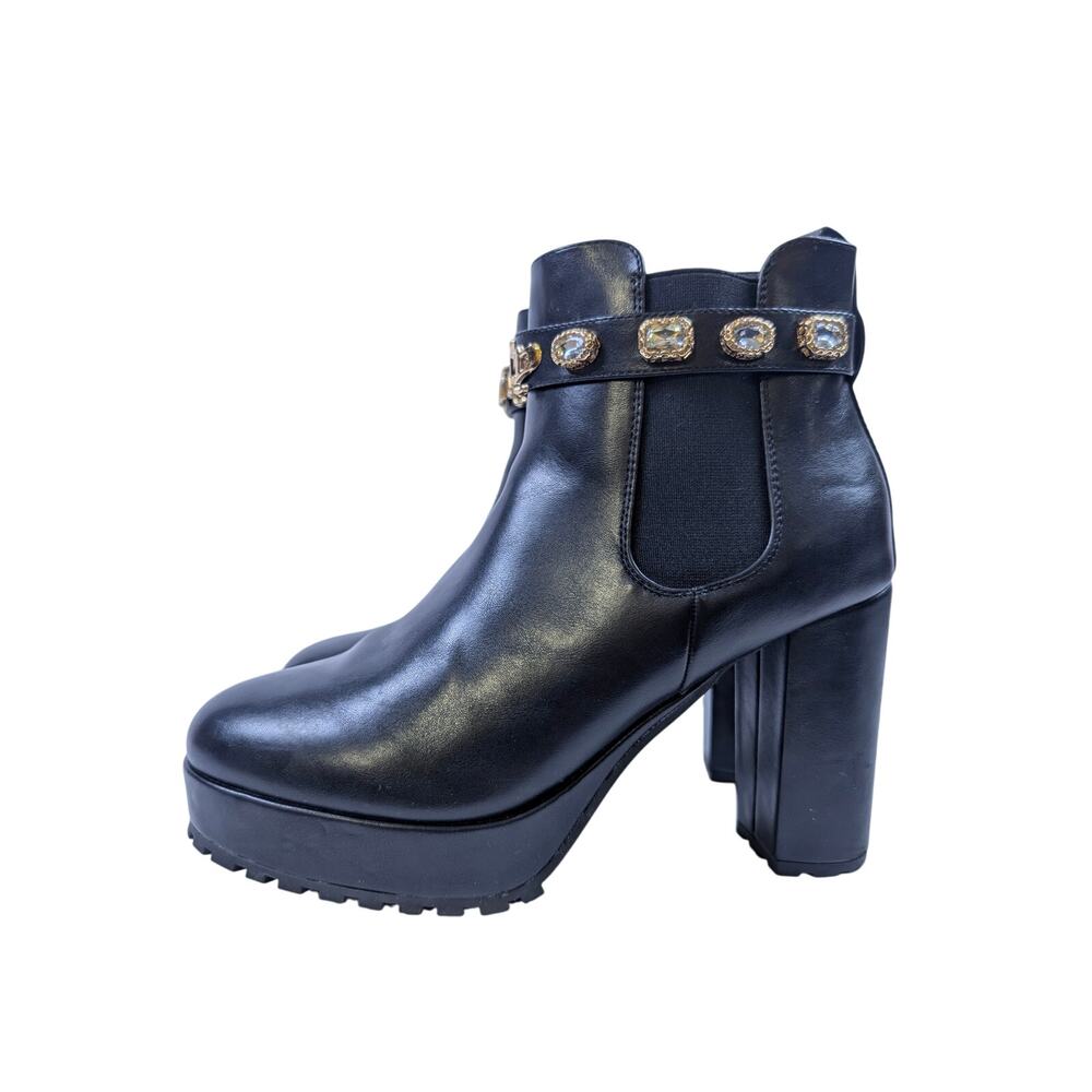 Juicy Couture Python Womens 9 Block Heel Zip Up A… - image 4